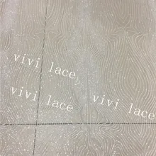 10 ярдов hh0012# кристалл цвета слоновой кости саржевый принт прекрасный узор ручная печать блеск склеенные блестки кружева для распиловки/вечерние