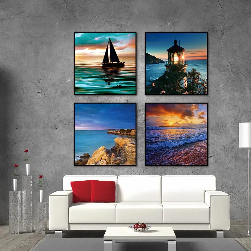 Download Canvas Prints Wall Art Decor 4 Panel Modern Ocean Art For iPhone Free Get Wallpaper Canvas Prints Wall Art Decor 4 Panel Modern Ocean Art Desktop Wallpaper