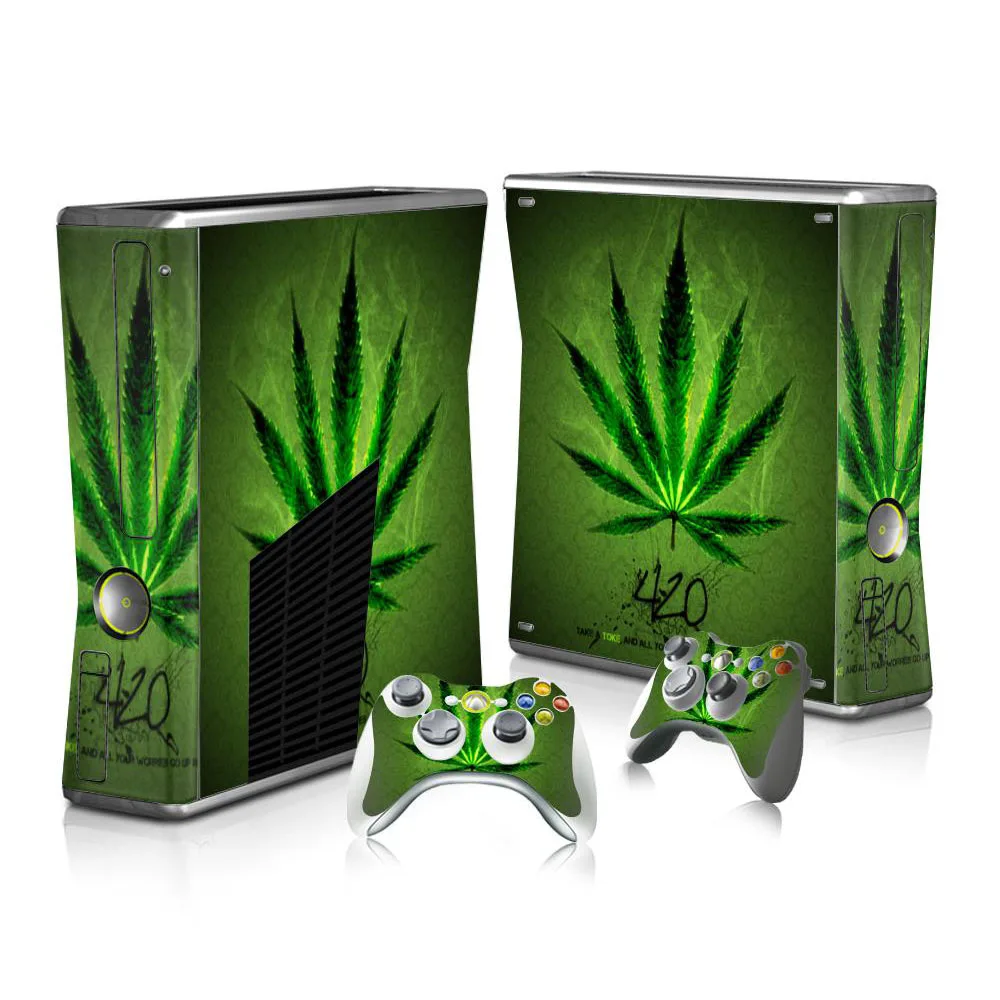 Камуфляжная Виниловая наклейка для Xbox 360 Slim консоль+ 2 контроллера чехол Jogo для Microsft Xbox 360 тонкий аксессуар