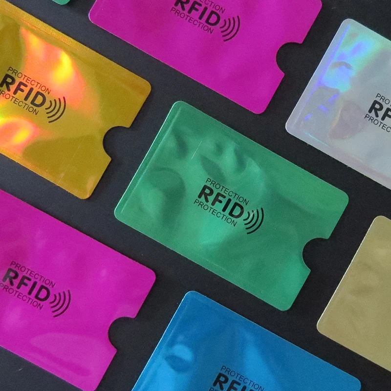 5 шт./компл. анти rfid кошелек блокирующий считыватель замок держатель для