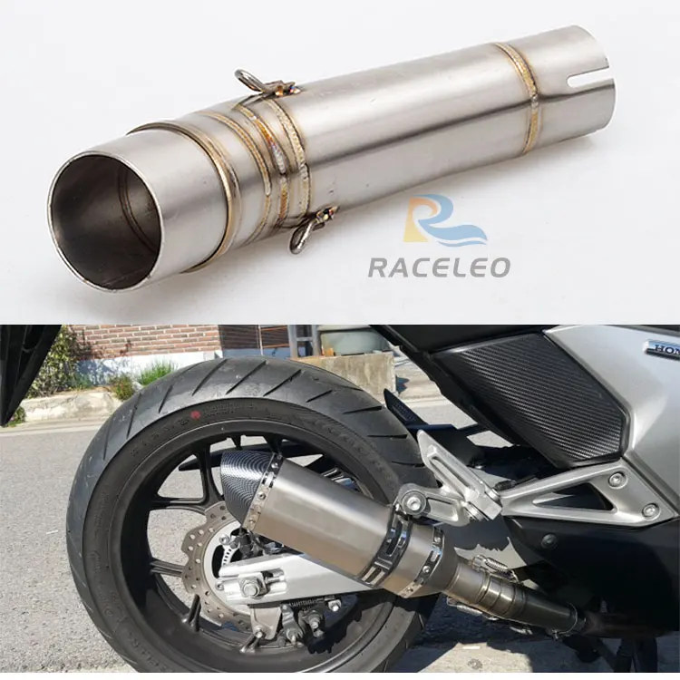 motorcycle exhaust motorcycle muffler NC700 link pipe NC700 mid pipe NC750 exhaust stainless steel fit for 51mm muffler motorcycle exhaust motorcycle muffler NC700 link pipe NC700 mid pipe NC750 exhaust stainless steel fit for 51mm muffler