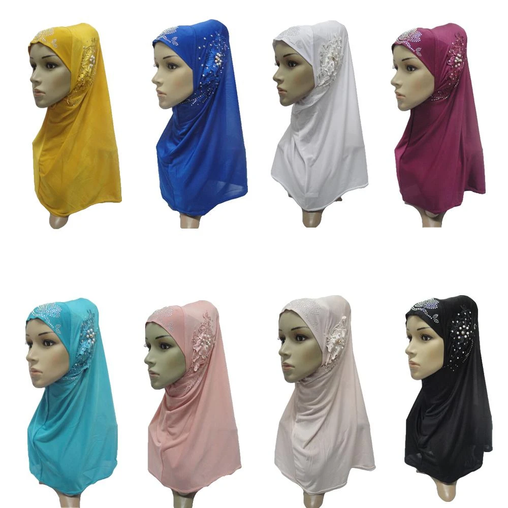 Women Hijab Amira Scarf Muslim Islamic Headscarf One Piece Head Wrap Cover Shawl