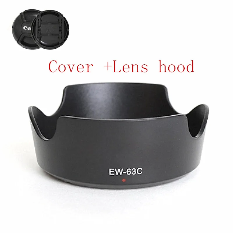 Lens Hood EW 63C EW63C for Canon EF S 18 55mm f/3.5 5.6 IS STM 55 250mm