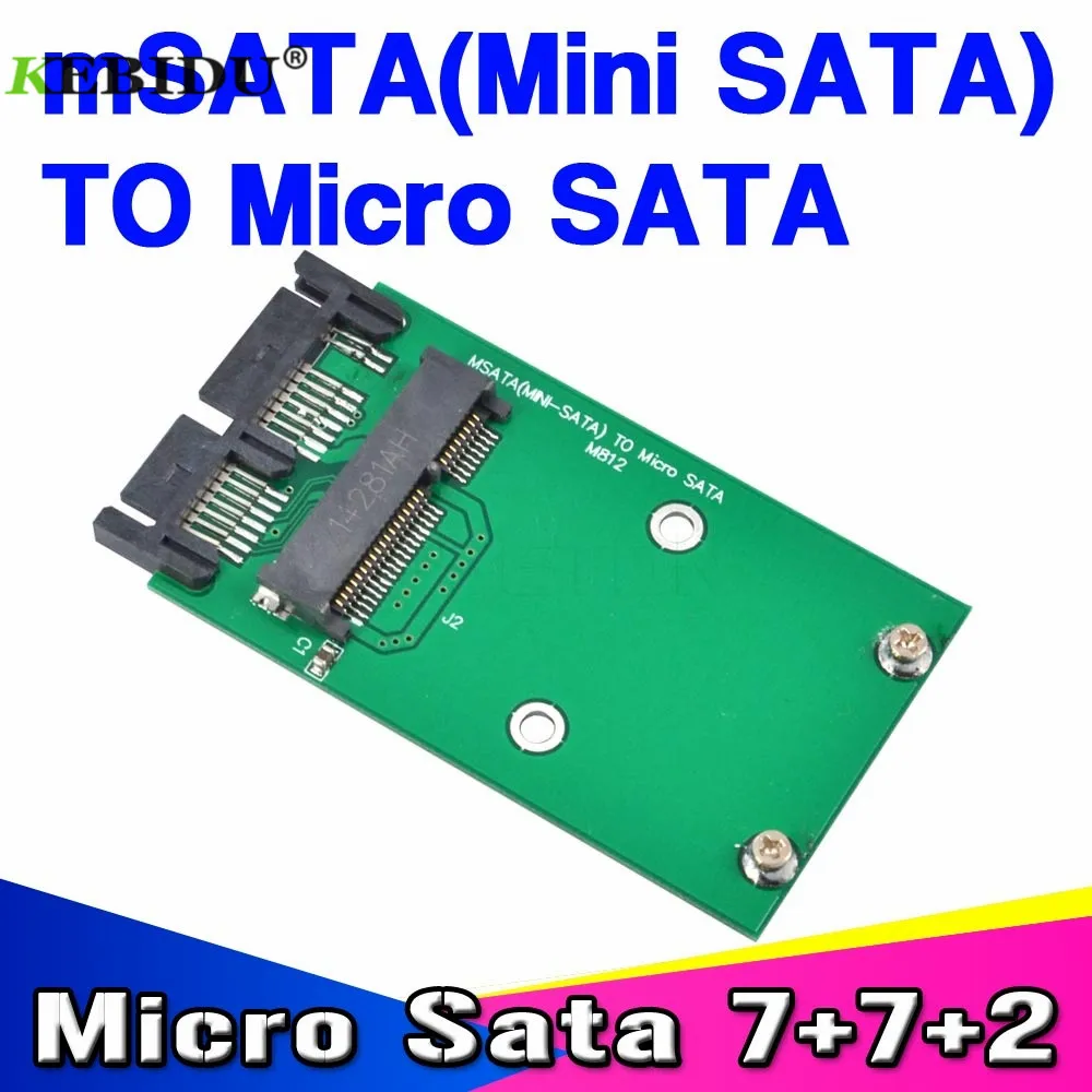 Kebidu Новое поступление Mini PCI-e PCIe mSATA 3x5 см SSD to 1,8 Micro SATA адаптер конвертер карта msata to Micro Sata SSD адаптер