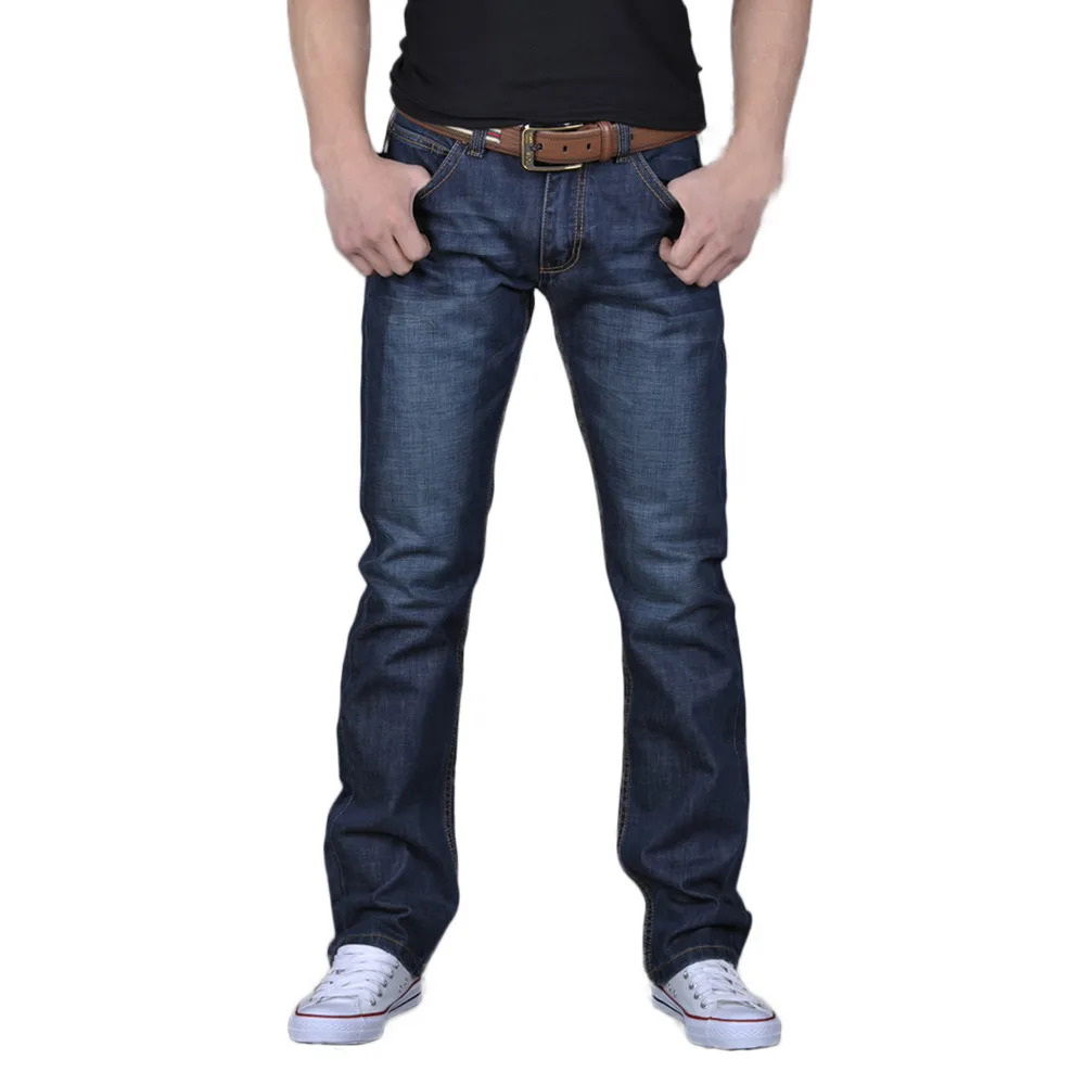Модные новые 2019 для мужчин's повседневное осень деним свободный крой хлопок хип хоп свободные работы Длинные мотобрюки стретчевые джинсы м