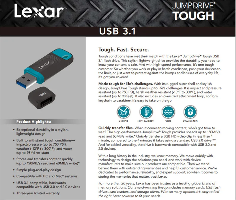 lexar tough 18