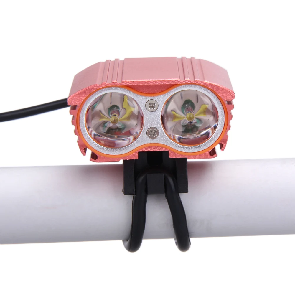 Top Waterproof 8000LM 3Mode MTB Road Bike Bicycle Front Lamp 2x XM-L T6 Power-Bank Powered USB LED Aluminum Alloy Cycling Light 6