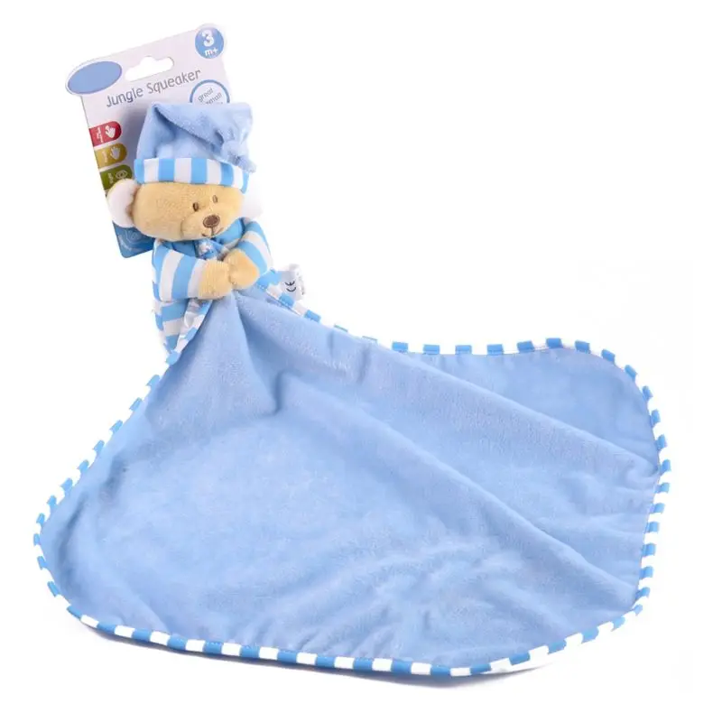 Детская соска, успокаивающее полотенце, милый мультяшный медведь, мягкая плюшевая игрушка для кормления, Детская кукла для сна