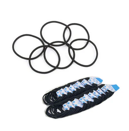 

1000pcs Black Hair Ties Simple Style Elastic Headbands Hair Holder