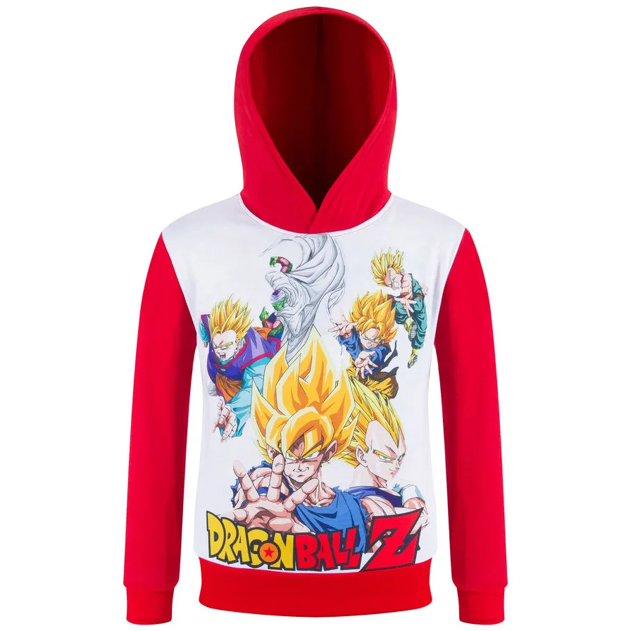Boys Girls Kids Dragon Ball Cartoon Sweatshirt Hoodie Long Sleeve Shirt Clothing