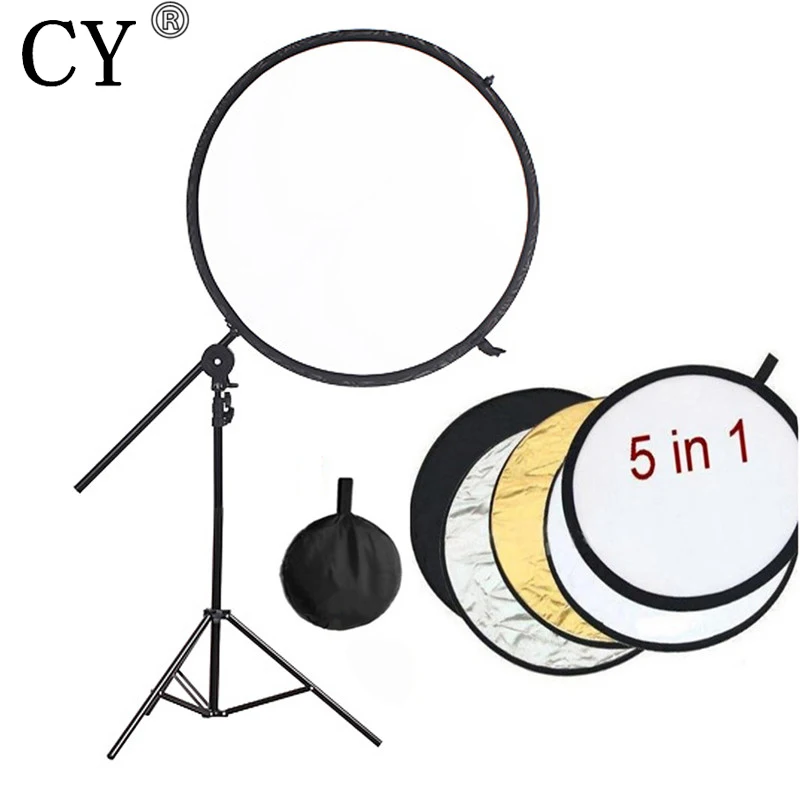 

Pro Photography Studio Kits 84cm 5in1 Collapsible Studio Lighting Reflector Disc+ Backdrop Arm Grip Holder + 200cm Light Stand