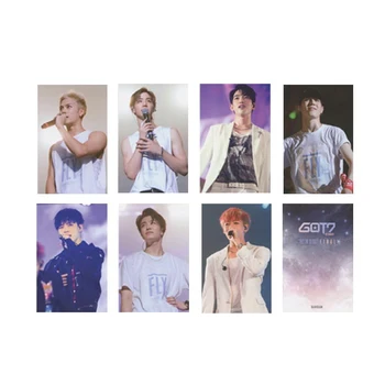 

Youpop KPOP GOT7 FLY IN SEOUL Album Photo Card K-POP Self Made Paper Cards Autograph Photocard XK446