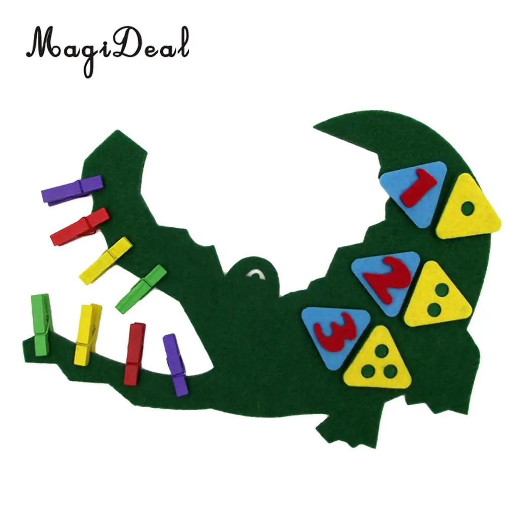 MagiDeal Montessori Mathematics Material - Fun Weave Cloth, Number 1-10 Learning Toy Activity Game for Preschool Kids Toddlers