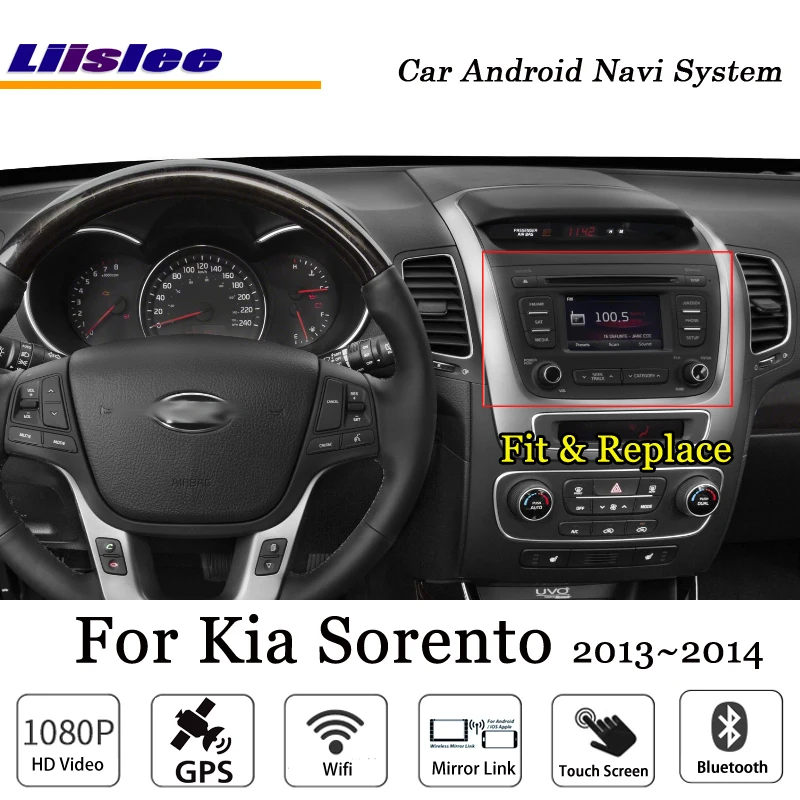 Liislee автомобильный Android gps Navi карта навигационная система для Kia Sorento 2013~ Радио Стерео Аудио Видео Мультимедиа(без DVD плеера