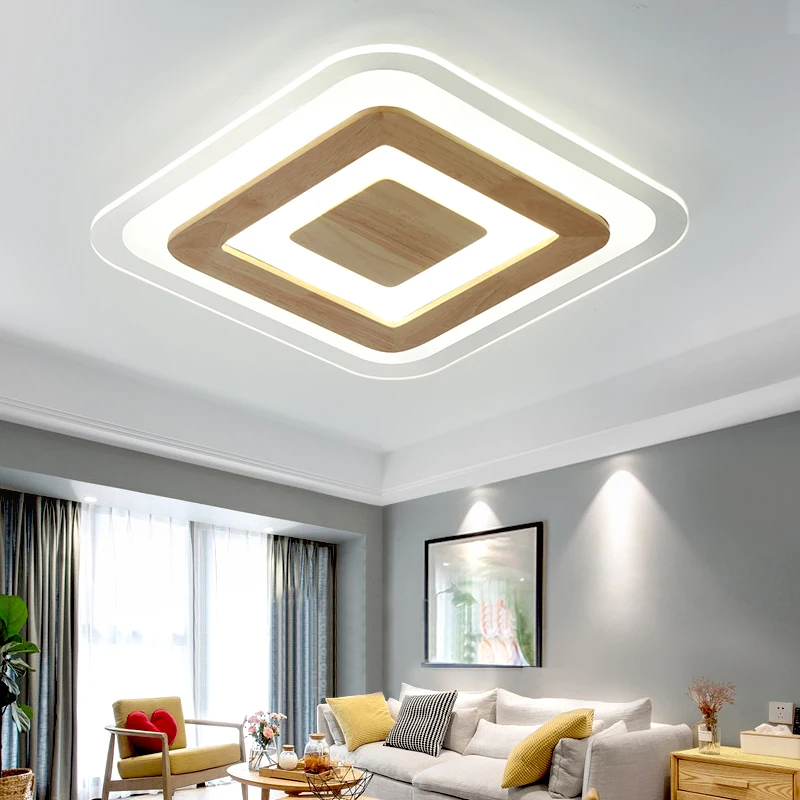 

Wooights Ultra-thin Surface Mounted Modern Led Ceiling Lights lamparas de techo Rectangle acrylic/Square Ceiling lamp fixtures