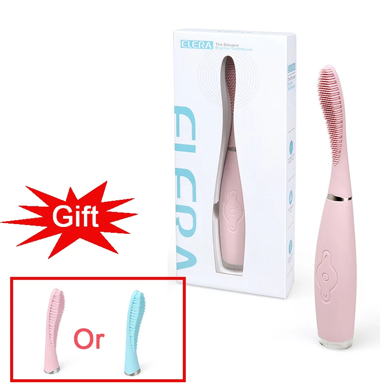 

USB Rechargeable Silicone Sonic Toothbrush Waterproof Deep Clean Teeth Whitening Electric Teeth Brush Oral Health