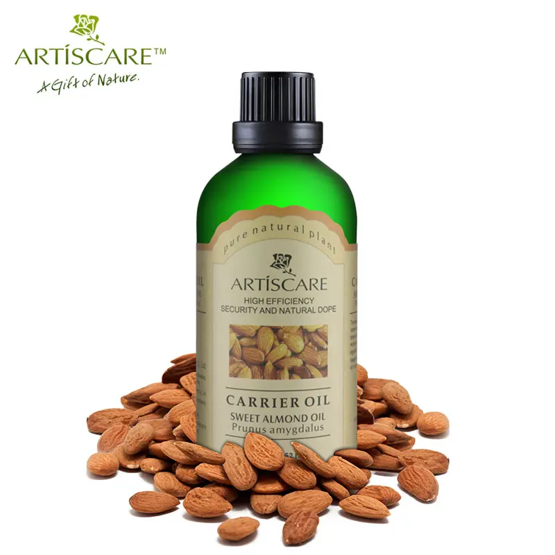 ARTISCARE Sweet Almond Base Oil 100ml Hydrating and Moisturizing Skin Hair Care Smooth Skin Facial Skin Care Massage Oil SPA