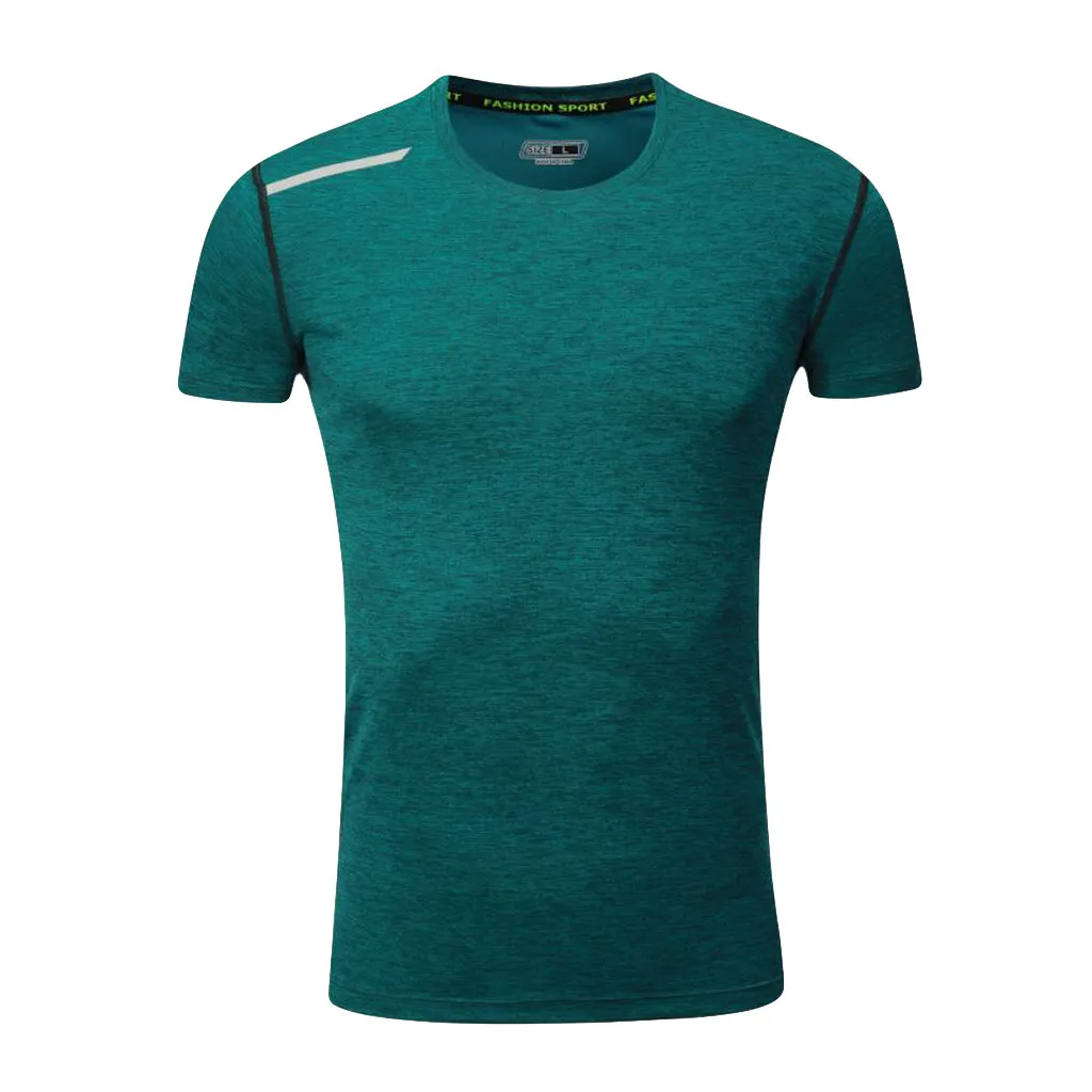

Fashion Mens T Shirts Casual Short Sleeve T-shirt Mens Solid Casual Tee Shirt O-Neck T-shirt Fitness Sport Fast-Dry Breathable