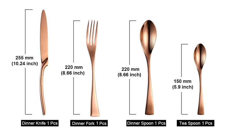 4 шт./компл. розовое золото набор столовых приборов для Западной едаы, держатель для посуды из нержавеющей стали Вилка Нож столовый сервиз Перевозка груза падения