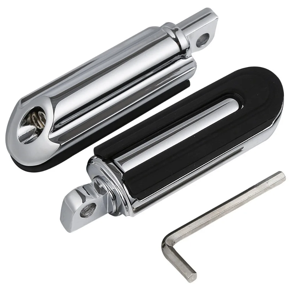 

Motorcycle Pair Foot Pegs Rest For Harley Touring Dyna Sportster Softail Male Peg Mount