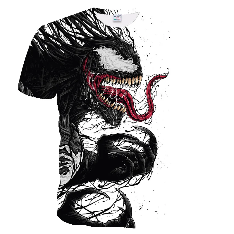Мужская и женская летняя футболка с 3D принтом Venom Man Wei BIANYILONG брендовая Модная креативная рубашка с короткими рукавами