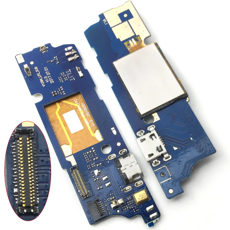 

New Tested Dock Connector Charging Port Flex Cable For Wiko View USB Charging Connector Charger Board Repair Parts