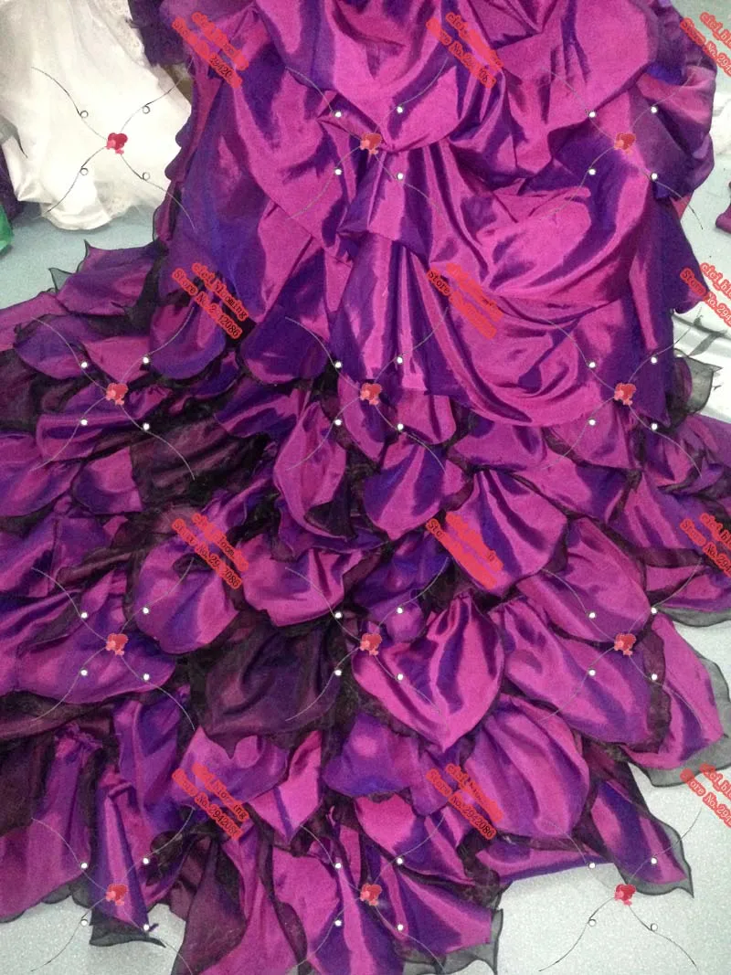 Фиолетовые платья альтернативное готическое платье из тафты
