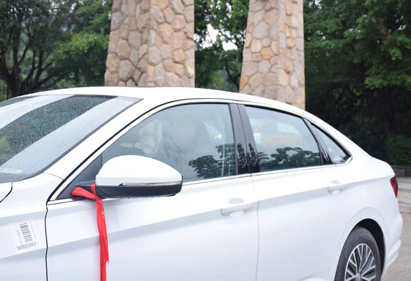 Автомобильные аксессуары для Volkswagen Jetta, накладка на подоконник из нержавеющей стали, 6 шт