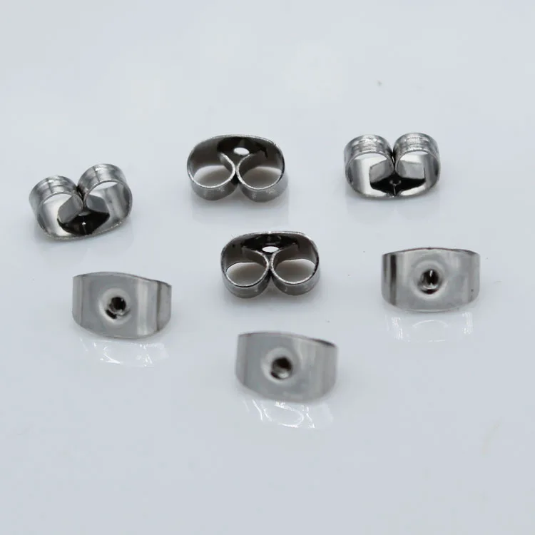 100pcs 316L Stainless Steel Hypoallergenic Round Shape Earring