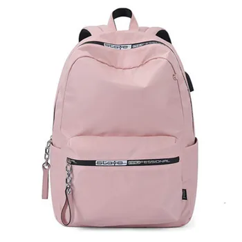 

Women External USB Charge Backpack Girls 15.6" Laptop Backpack School Notebook Bag Waterproof Travel Backpack for teens