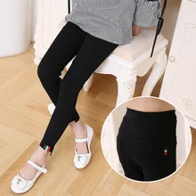 Новинка, Леггинсы для девочки Брюки для девочек детей ноги рот эластичные тонкие ленты дети леггинсы карандаш Брюки для девочек размер на 3–8 лет