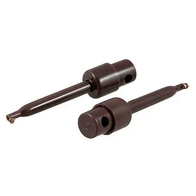 

2.2" Long Plastic Lead Wire Probe Test Hooks Testing Clip Dark Brown x 2