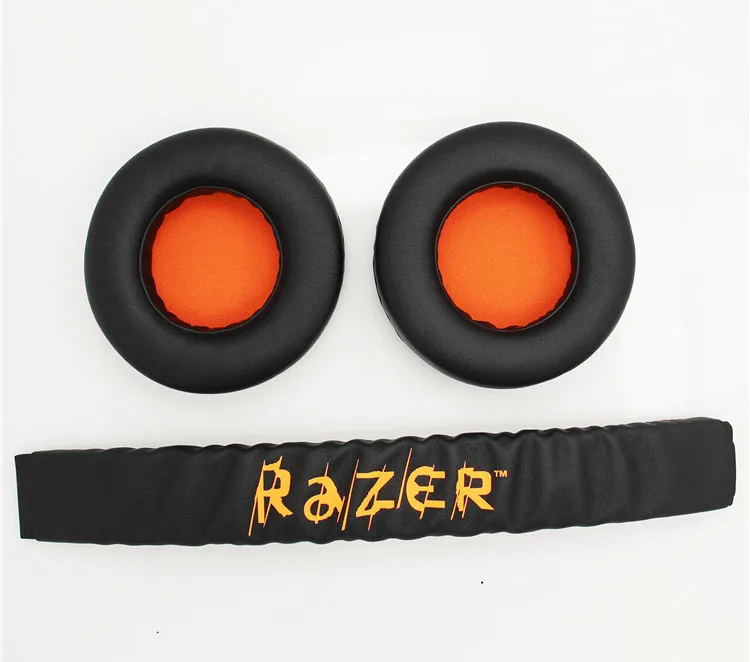 Orange Set Сменные накладки на голову и амбушюры для наушников razer Kraken 7,1 Pro игровые наушники гарнитуры - Цвет: Orange Set