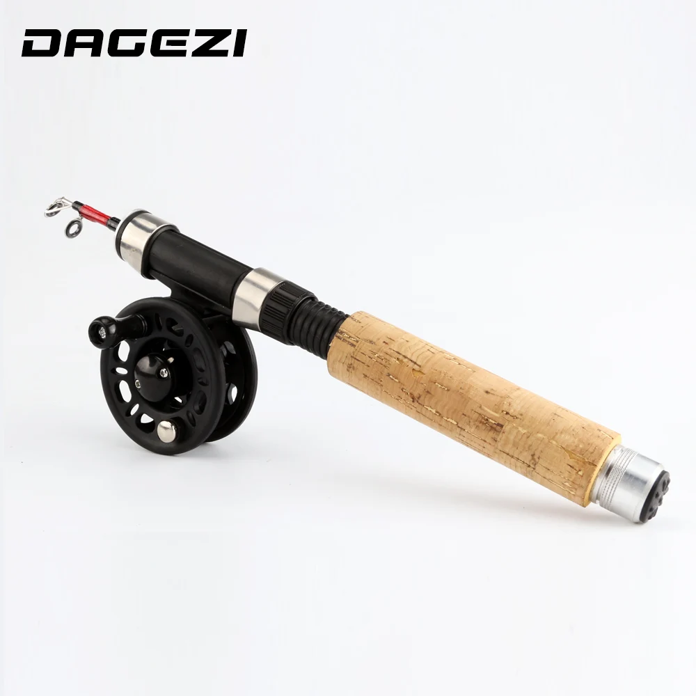 DAGEZI winter ice Fishing Rod + reel Spinning Fishing wheel ice Rod combo fishing tackle Full Kit Combo