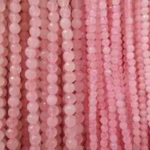 Высокое качество Натуральный камень розовый кварцевая прокладка бусинки Круглые бусины для самостоятельного изготовления ювелирных украшений 4/6/8/10/12 мм