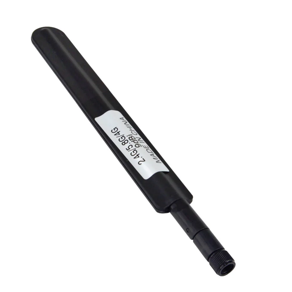 2 piece/lot Dual-Band Wifi antenna 2.4g 5.8g 9dbi Aerial RP SMA male Connector Antenna