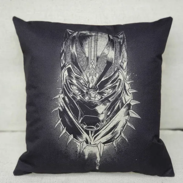 Black Panther 1 45x45 см/17,7x17," чехол для подушки с изображением супергероя, хлопок, лен, декоративная наволочка для подушки, наволочка для дивана, наволочка для подушки, домашний декор - Цвет: Black Panther 1