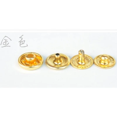 golden 6mm 12 В/24 В/60 шт мини металлические застежки BJD Барби комбинезон Комбинезоны Платье кукольной одежды Кнопки DIY Швейные аксессуары - Цвет: golden 6mm