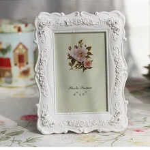 Marco de foto creativa rosas flores cristal blanco diamante estilo europeo adornos Vintage de moda marcos de fotos accesorios para el hogar
