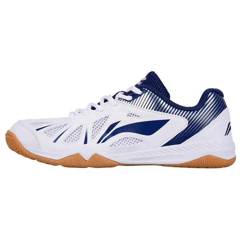 Новинка, Li-ning, мужская сборная обувь для настольного тенниса, анти-скользкая эластичная лента, профессиональные спортивные кроссовки - Цвет: APTM003-1