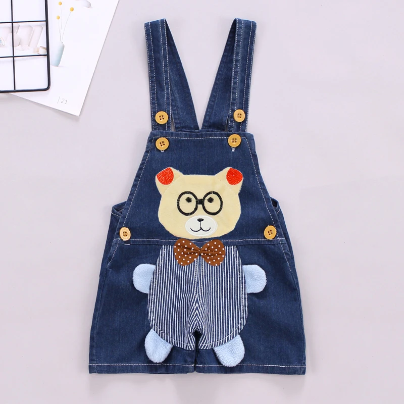 IENENS детский, для маленьких мальчиков Короткие штаны, брюки джинсы Dungarees комплект летние тонкие Джинсовые шорты в виде комбинезона для детей; для маленьких мальчиков Костюмы одежда