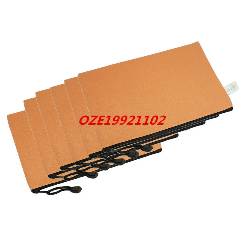 B5 Orange Water Resistant Zipper Closure Files Foldersin File Folder