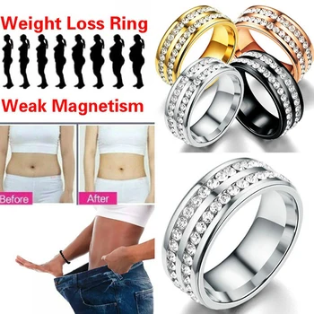 

Magnetic Medical Magnetic Weight Loss Ring Fitness Reduce Weight Ring String Stimulating Acupoints Gallstone Ring Slimming Tools