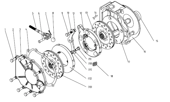 

Jinma JM304 JM354 tractor parts, the set of brake discs for one tractor use, part number: