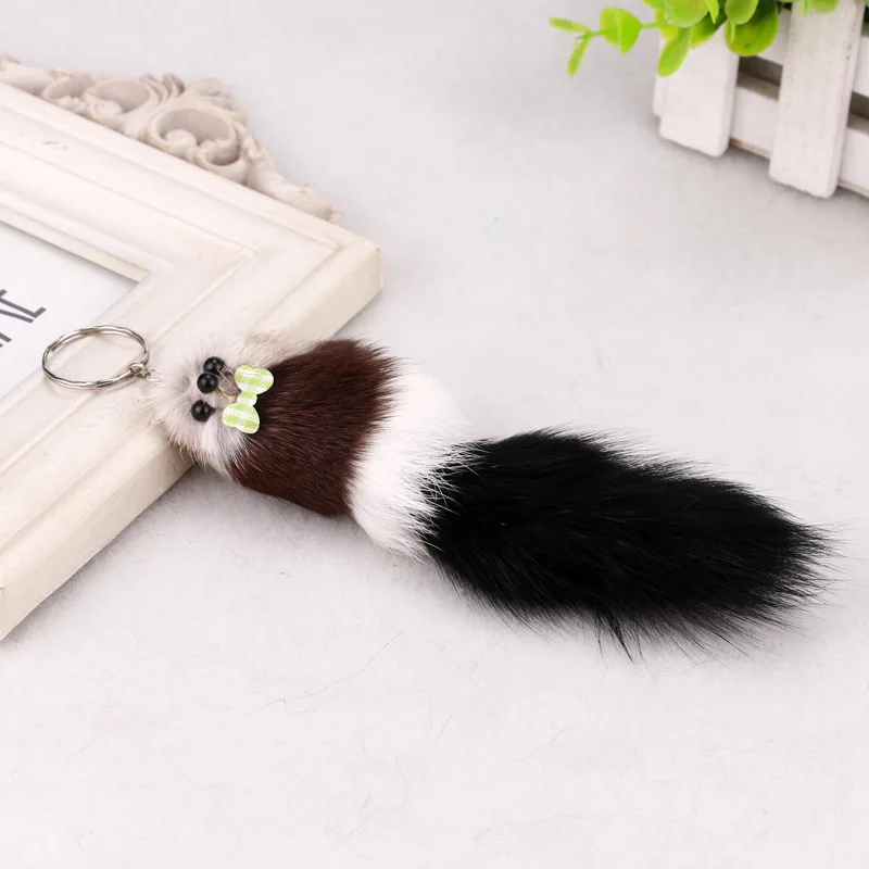

Fox Plush pendant girl cute mouse bag pendant key ring bag accessories