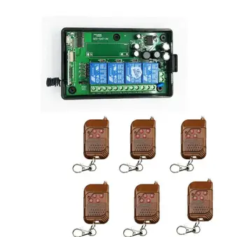 

2018 NEW 85V~250V 110V 220V 240V 4CH 9pcc/lot RF Wireless Remote Control Relay Switch Security System Garage Door Gate 315M/413M