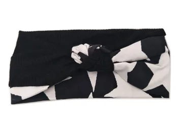 

J173218 fashion diagonal patchwork knot headband