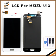 Купить онлайн Для Meizu U10 Сенсорный экран планшета + ЖК-дисплей Дисплей Замена для Meizu U10 черный/белый/золотой Замена + инструмент