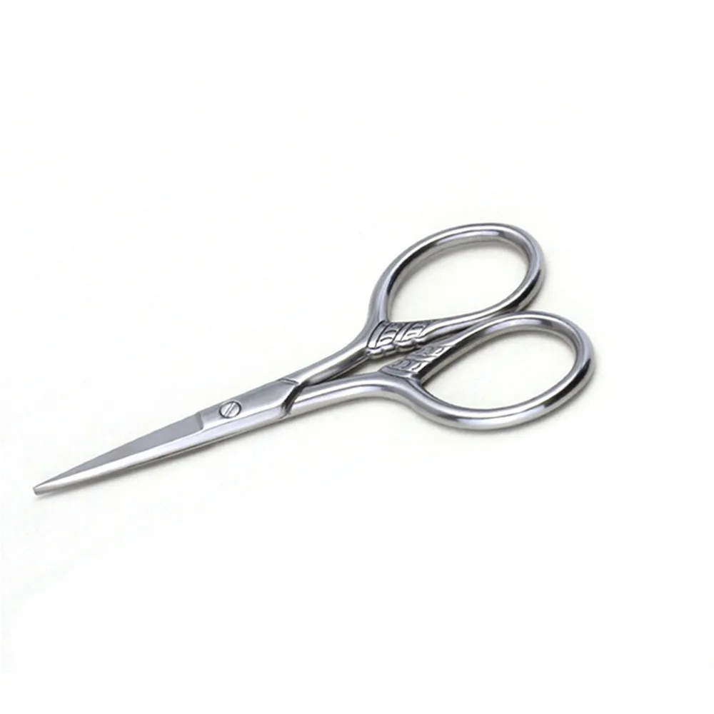 Kopen Rvs Mannen Snor Trimmen Shear Baard Schaar Voor Facial Body Beauty Mini Kleine Bocht Blade Make Tool Shear Trim