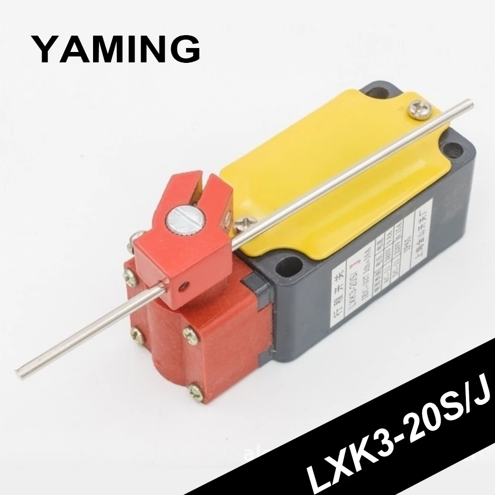 

Limit Switch 10A 380V 1NO1NC Micro Stroke Switches Adjustable Metal Pendulum Bar Type Automatic Reset LXK3-20S/J